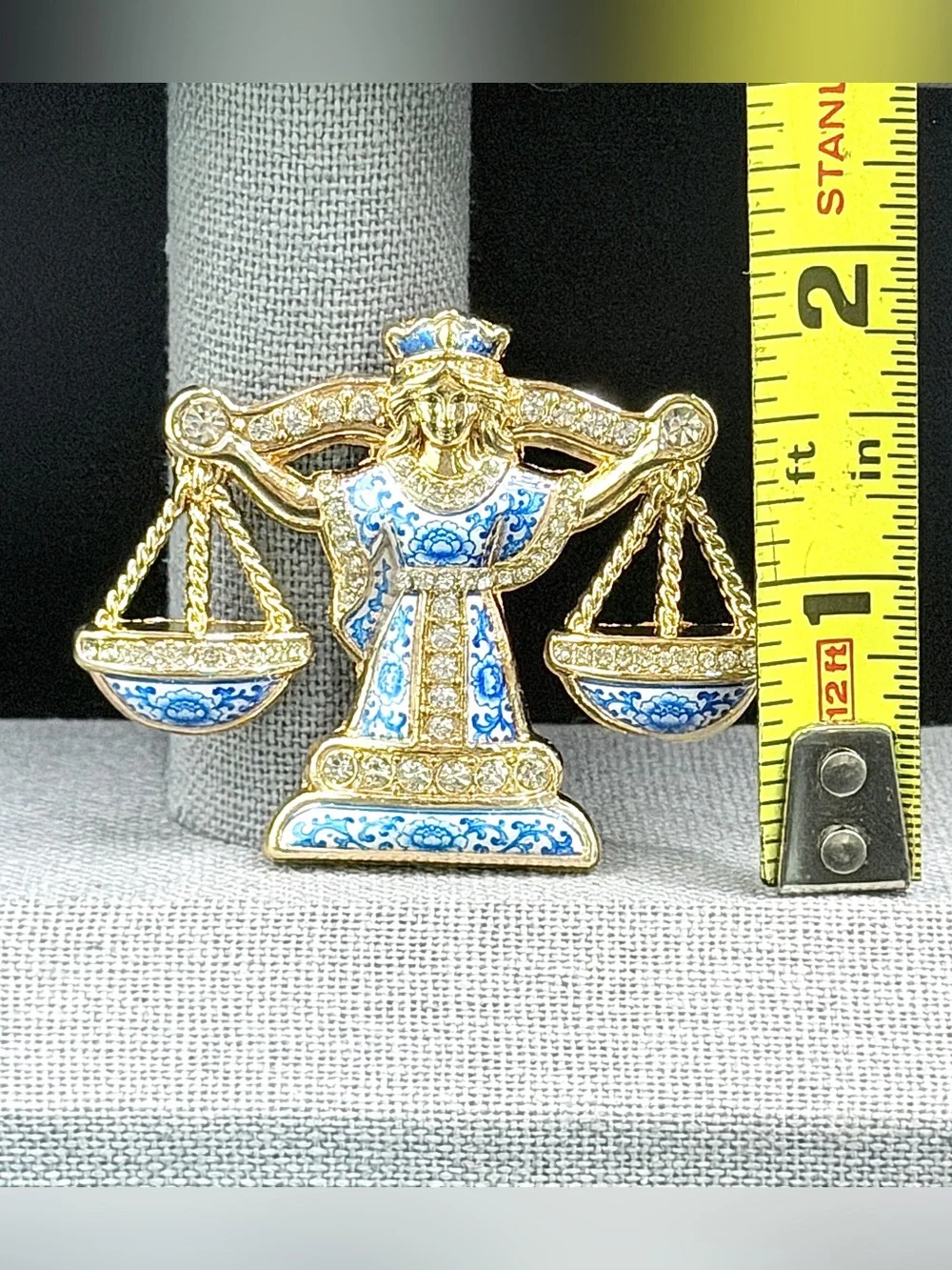 Libra Zodiac Brooch